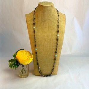 Silpada Labradorite, Pearl and Sterling Necklace